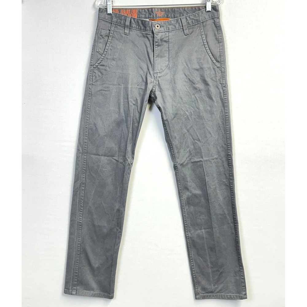 Dockers Men's Chino Pants Gray W31 L30 Flat Front Straight Leg